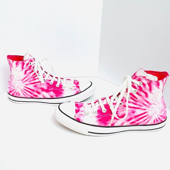 Converse Chuck Taylor Hi Top Pink Tie Dye Canvas Sneaker W Sz 11 M Sz 9 $25,00 - Picture 3 of 7